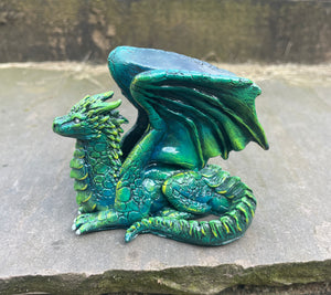 Green Resin Dice Dragon
