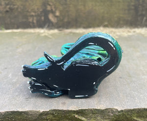 Green Resin Dice Dragon