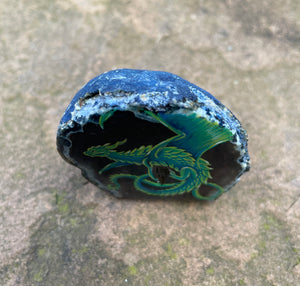 Jade Guardian Perching Dragon Agate