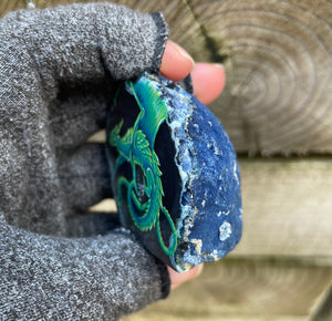 Jade Guardian Perching Dragon Agate
