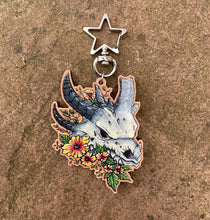 Load image into Gallery viewer, Dragon Skull Printed Wooden Charm
