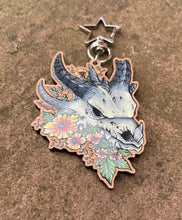 Load image into Gallery viewer, Dragon Skull Printed Wooden Charm
