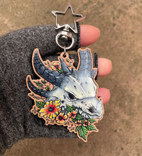 Load image into Gallery viewer, Dragon Skull Printed Wooden Charm