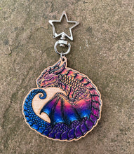 Load image into Gallery viewer, Sleepy Dragon Printed Wooden Charm