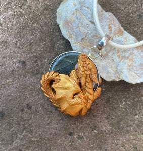 CUSTOM PAINT: Labradorite Dragon