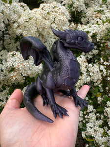 Sparkle Purple Dragon Hatchling 3D Print (Made to order)