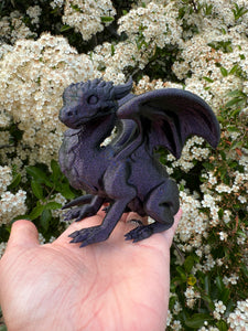 Sparkle Purple Dragon Hatchling 3D Print (Made to order)
