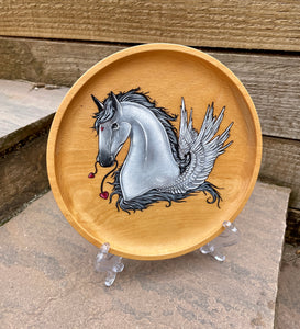 Valentines Pegasus Hand painted Trinket Dish