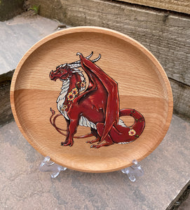 Noble Dragon Hand painted Trinket Dish
