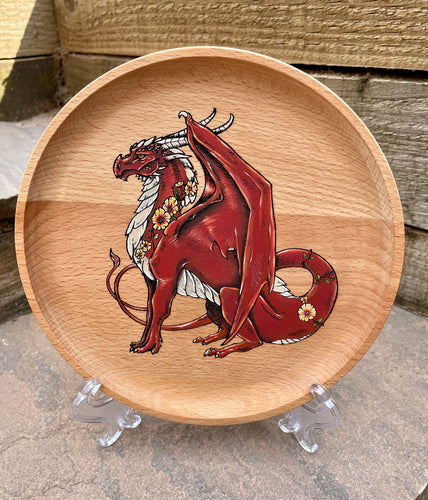 Noble Dragon Hand painted Trinket Dish
