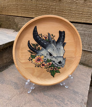 Load image into Gallery viewer, Dragon Skull (Orange flowers) Hand painted Trinket Dish