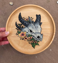 Load image into Gallery viewer, Dragon Skull Hand painted Trinket Dish
