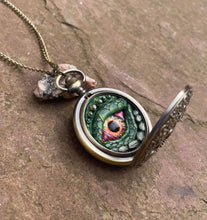 Load image into Gallery viewer, Green Steampunk Pocket Watcher