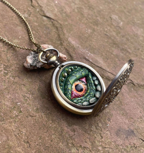 Green Steampunk Pocket Watcher
