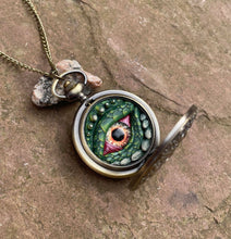 Load image into Gallery viewer, Green Steampunk Pocket Watcher