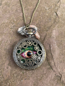 Green Steampunk Pocket Watcher