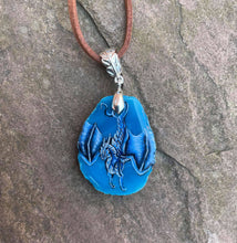 Load image into Gallery viewer, Diving Blue Dragonagate Pendant