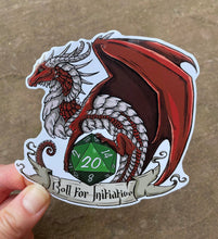Load image into Gallery viewer, Roll for Initiative Dragon Vinyl Sticker