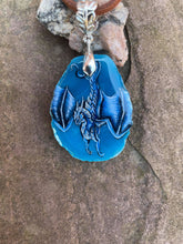 Load image into Gallery viewer, Diving Blue Dragonagate Pendant