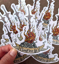 Load image into Gallery viewer, Bonfire Lit Vinyl Sticker