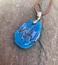 Load image into Gallery viewer, Diving Blue Dragonagate Pendant