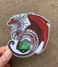 Load image into Gallery viewer, D20 Dragon Vinyl Sticker