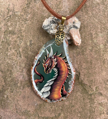 Playful Dragon Portrait Dragon Agate