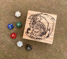 Load image into Gallery viewer, Roll for Initiative Oak 9cm Wooden Box