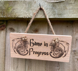 Game in Progress D20 Dragon Hanging
