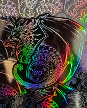 Load image into Gallery viewer, D20 Dragon Holo Vinyl Sticker