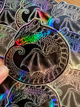 Load image into Gallery viewer, Sleepy Dragon Holographic Vinyl Sticker