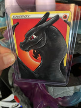 Load image into Gallery viewer, Shiny Charizard Hand painted Energy Card