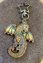 Load image into Gallery viewer, Little Dragon 2&quot; Printed Cherry Wood Charm