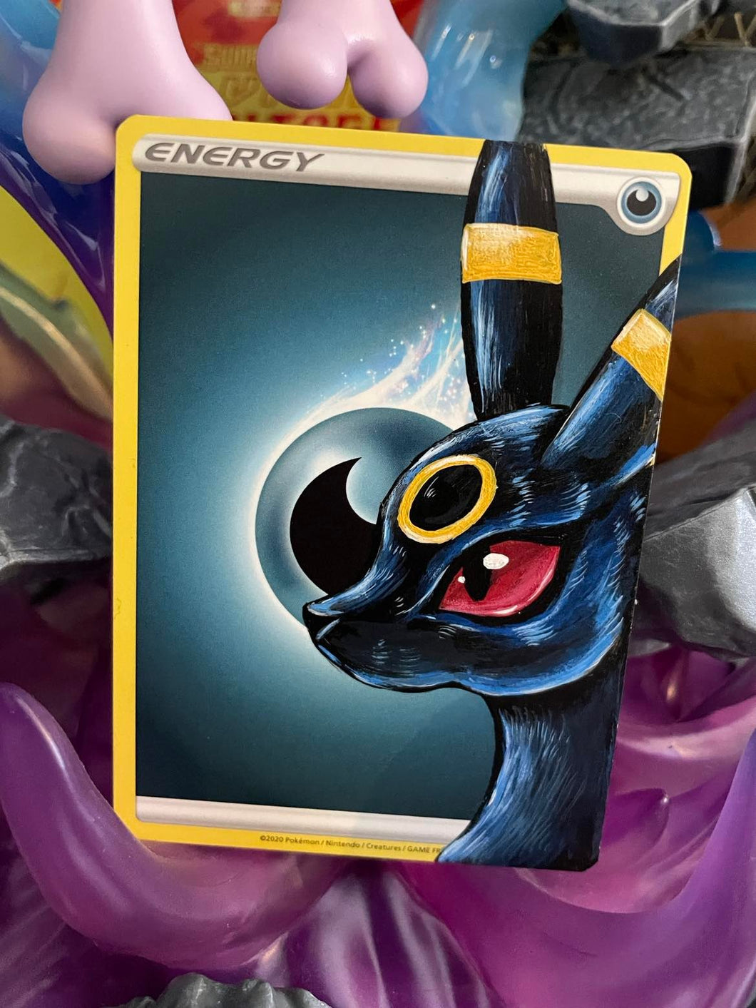 Umbreon Hand painted Energy Card