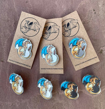 Load image into Gallery viewer, Charizard Inspired Dragon Metal Pin Badge