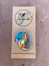 Load image into Gallery viewer, Charizard Inspired Dragon Metal Pin Badge