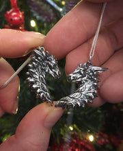 Load image into Gallery viewer, Sterling Silver Dragon Friendship Pendant Set