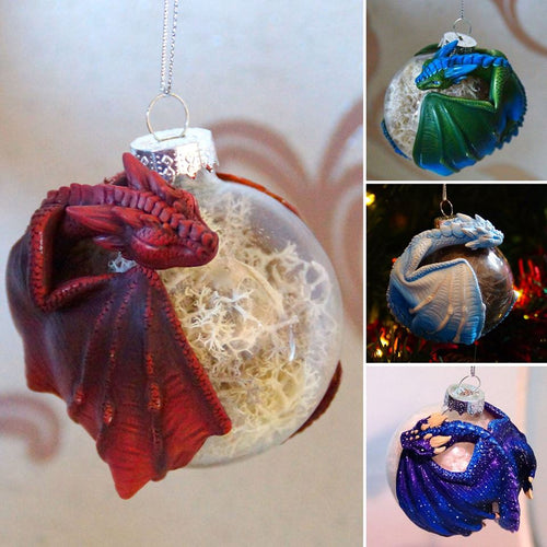 Custom Painted Dragon Bauble