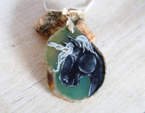 Shire Unicorn Painted Agate
