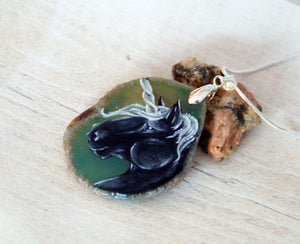 Shire Unicorn Painted Agate