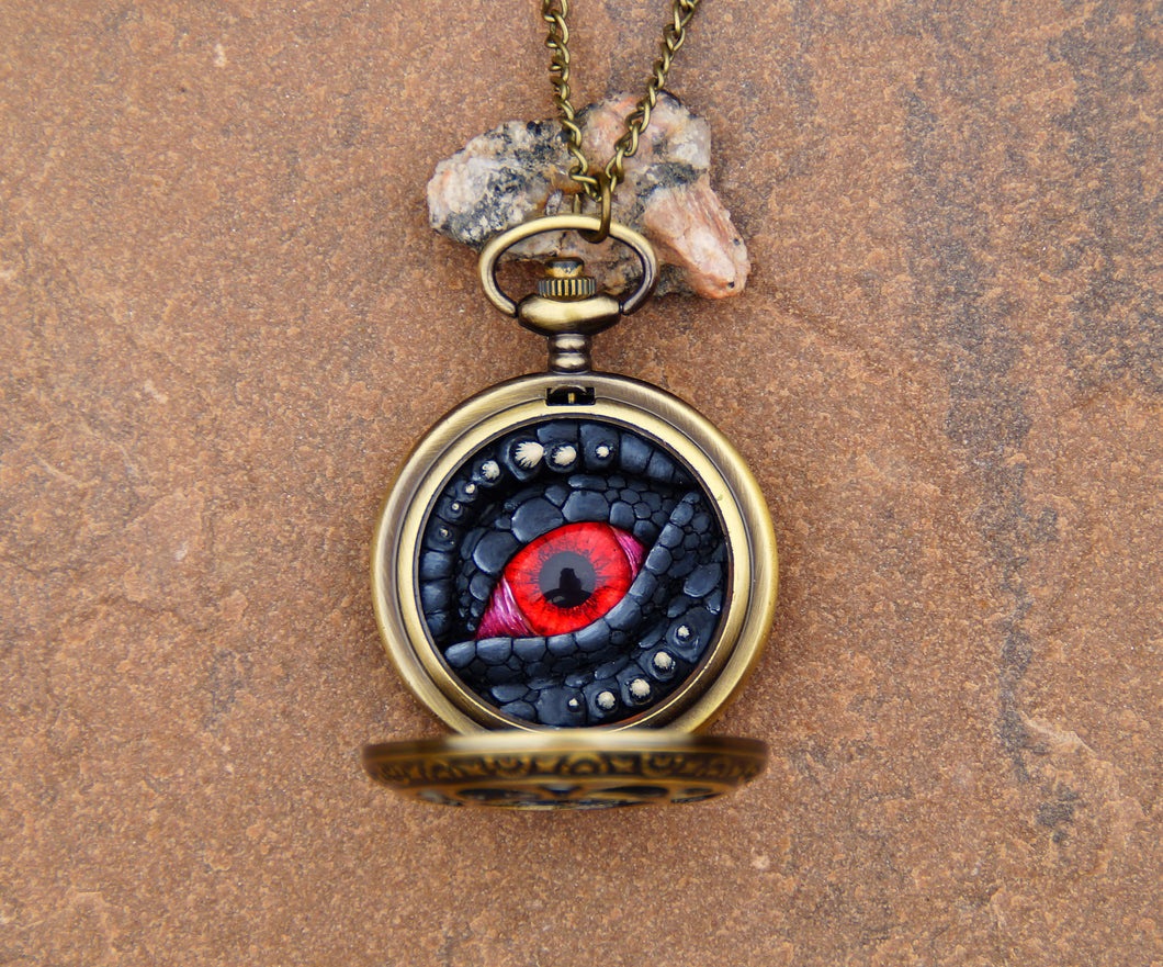 Black/Red Pocket Watcher