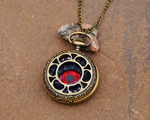Black/Red Pocket Watcher