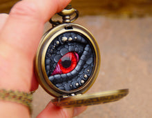 Load image into Gallery viewer, Black/Red Pocket Watcher