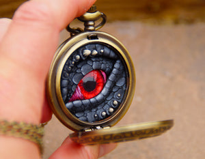 Black/Red Pocket Watcher