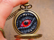 Load image into Gallery viewer, Black/Red Pocket Watcher