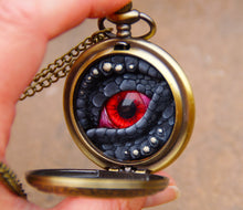 Load image into Gallery viewer, Black/Red Pocket Watcher