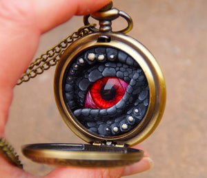 Black/Red Pocket Watcher