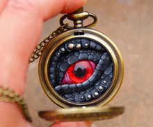Load image into Gallery viewer, Black/Red Pocket Watcher
