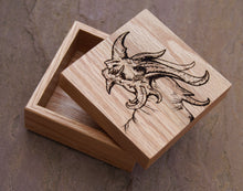 Load image into Gallery viewer, Vizzerdrix Solid Oak 9cm Wooden Box (Made to Order)