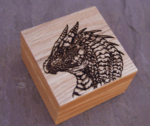 Gringor Solid Oak 9cm Wooden Box